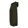 Sweat de sport coupe slim, capuche non doublée, intérieur gratté, 250 g/m²
