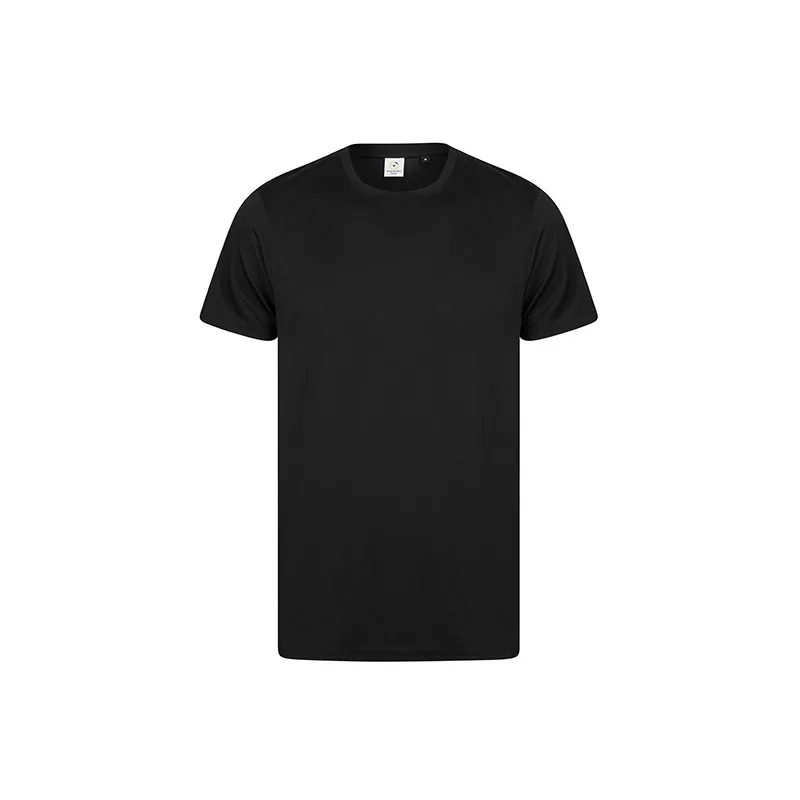 T-shirt de sport en polyester recyclé col ras du cou, coupe ample, 180 g/m²