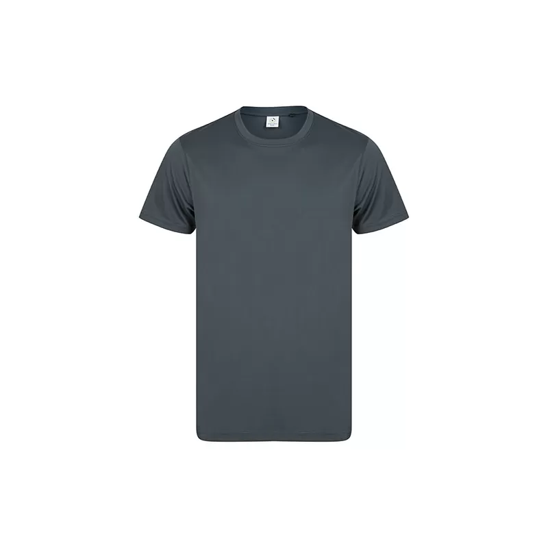 T-shirt de sport en polyester recyclé col ras du cou, coupe ample, 180 g/m²