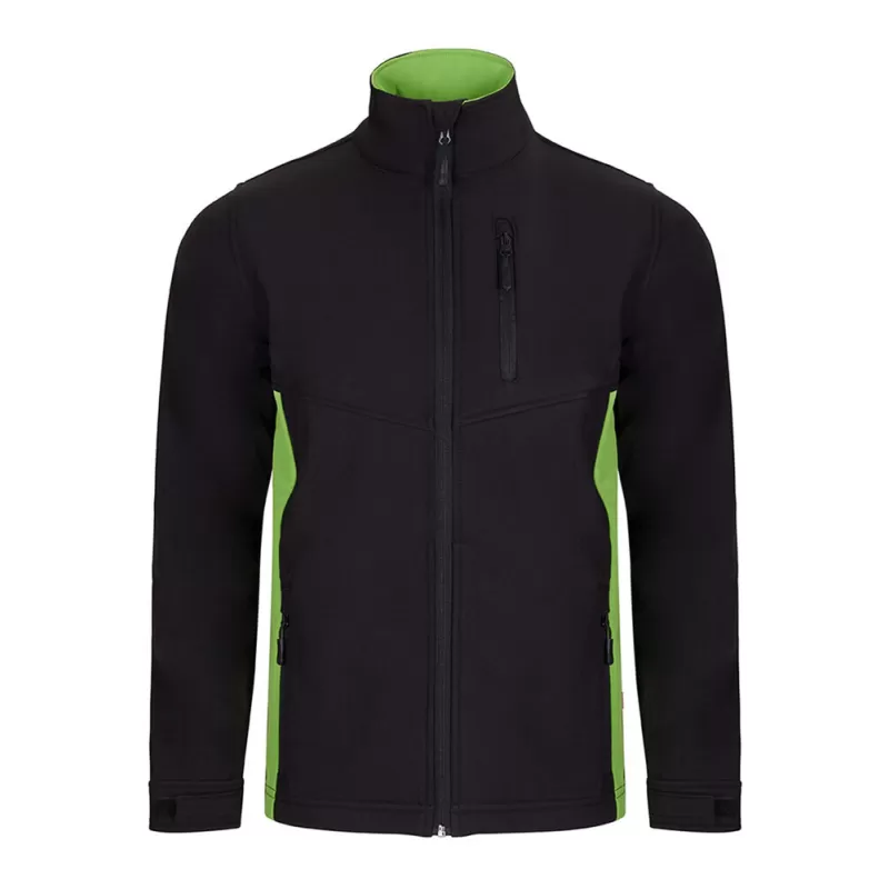 Blouson Softshell 3 couches bicolore avec 5 poches, 280 g/m²