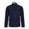 Blouson Softshell 3 couches bicolore avec 5 poches, 280 g/m²