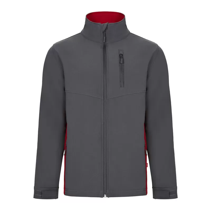 Blouson Softshell 3 couches bicolore avec 5 poches, 280 g/m²