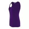 Débardeur femme coupe ajustée, dos nageur, en coton cardé, 200 g/m²