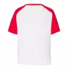 T-shirt baseball enfant, col et manches raglan contrastées en coton pré-rétréci, 155 g/m²