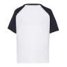 T-shirt baseball enfant, col et manches raglan contrastées en coton pré-rétréci, 155 g/m²