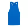 Débardeur de plage unisexe en coton, dos nageur, larges emmanchures, 155 g/m²
