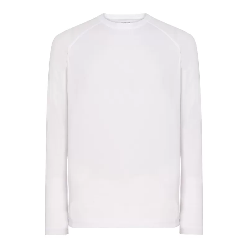Tee-shirt de sport manches longues manches raglan en polyester, 130 g/m²