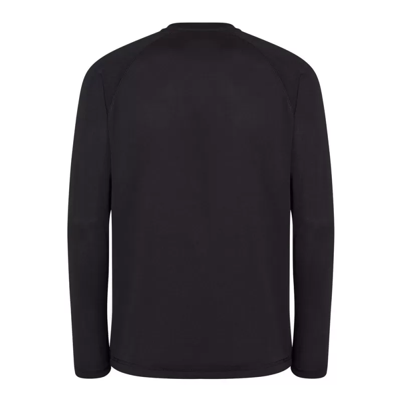 Tee-shirt de sport manches longues manches raglan en polyester, 130 g/m²