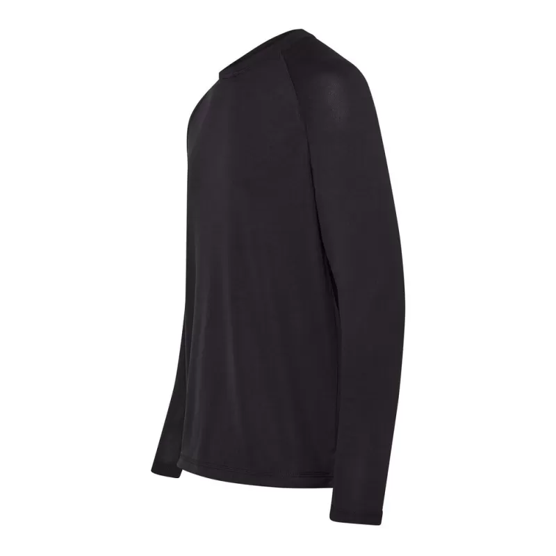 Tee-shirt de sport manches longues manches raglan en polyester, 130 g/m²