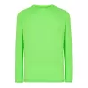 Tee-shirt de sport manches longues manches raglan en polyester, 130 g/m²