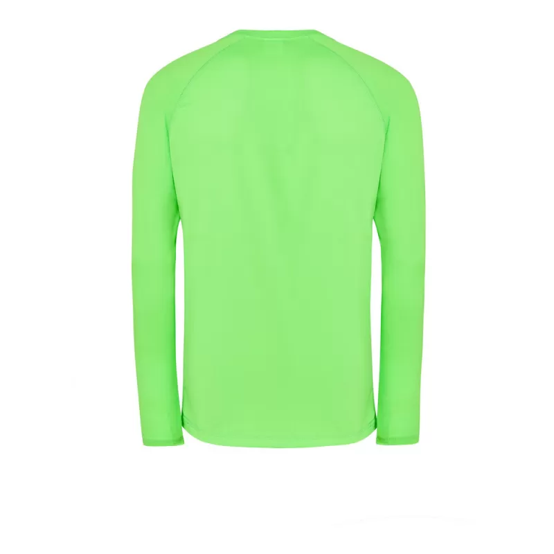 Tee-shirt de sport manches longues manches raglan en polyester, 130 g/m²