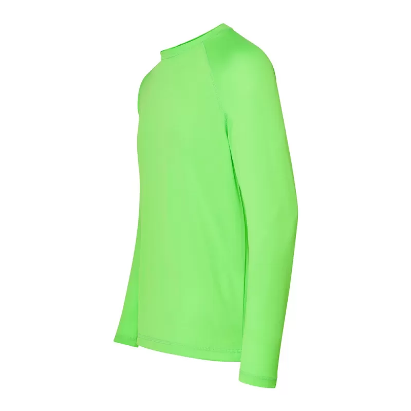 Tee-shirt de sport manches longues manches raglan en polyester, 130 g/m²