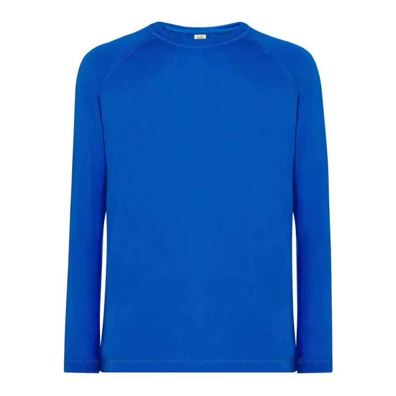 Tee-shirt de sport manches longues manches raglan en polyester, 130 g/m²