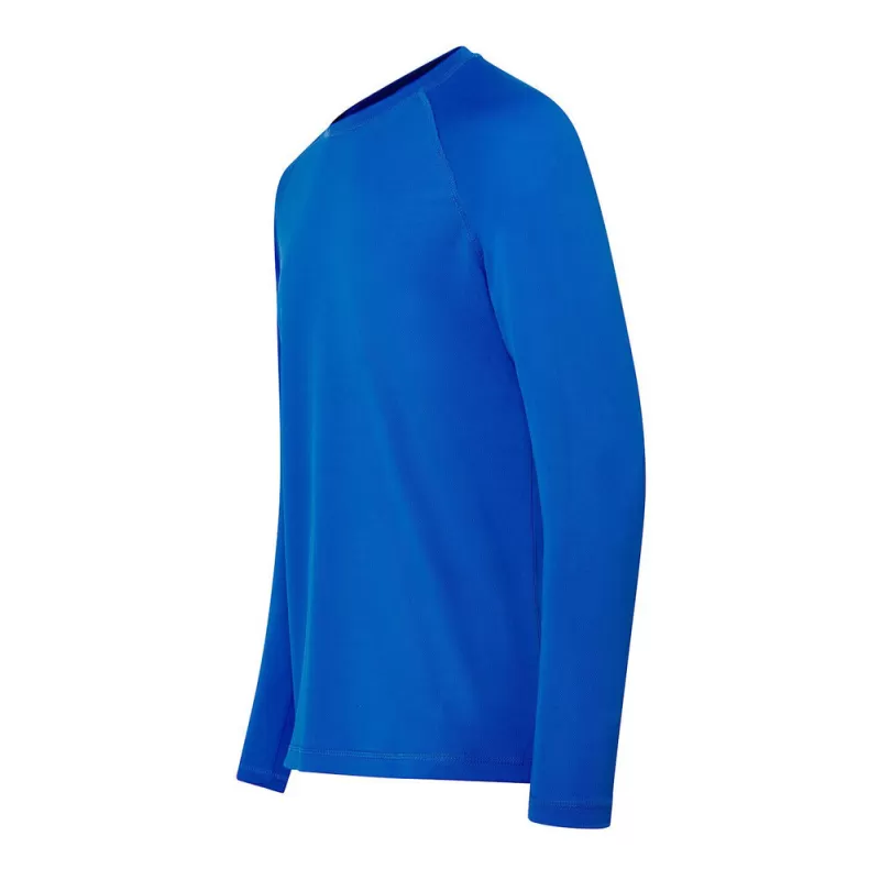 Tee-shirt de sport manches longues manches raglan en polyester, 130 g/m²