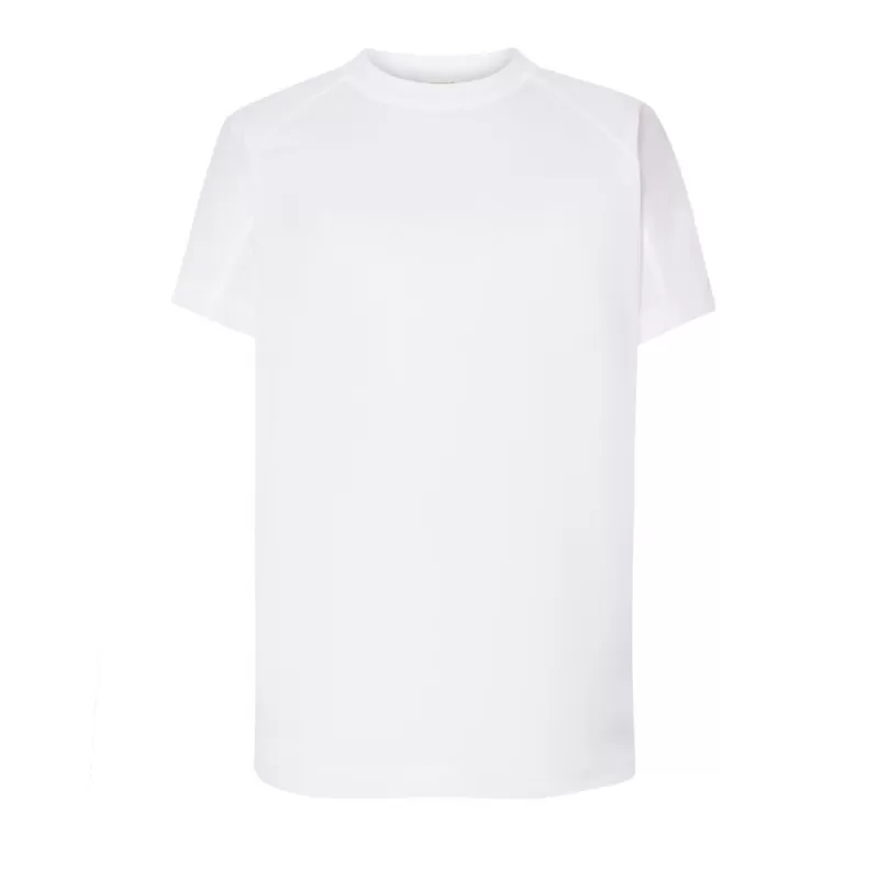 Tee-shirt de sport enfant col rond manches raglan, 130 g/m²