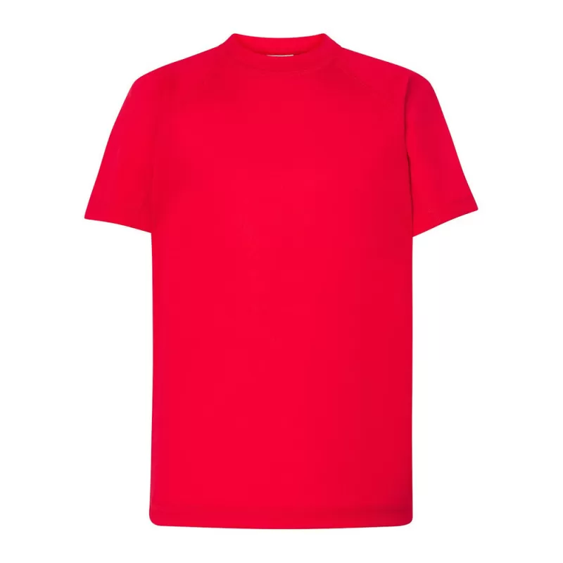 Tee-shirt de sport enfant col rond manches raglan, 130 g/m²