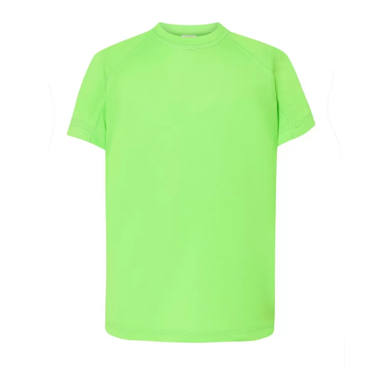 Tee-shirt de sport enfant col rond manches raglan, 130 g/m²
