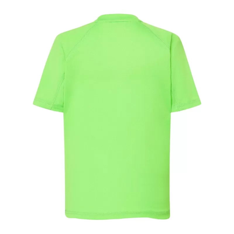 Tee-shirt de sport enfant col rond manches raglan, 130 g/m²