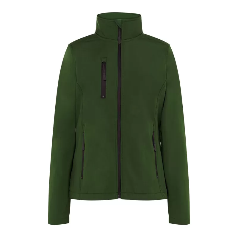 Veste softshell femme zippée 3 couches, doublure polaire avec stoppers, 300 g/m²