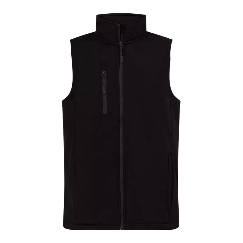 Bodywarmer softshell 3 couches, 3 poches zippées, doublure polaire, 300 g/m²