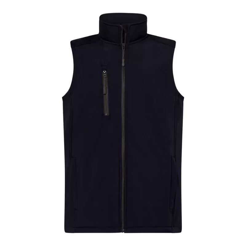 Bodywarmer softshell 3 couches, 3 poches zippées, doublure polaire, 300 g/m²