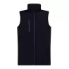 Bodywarmer softshell 3 couches, 3 poches zippées, doublure polaire, 300 g/m²