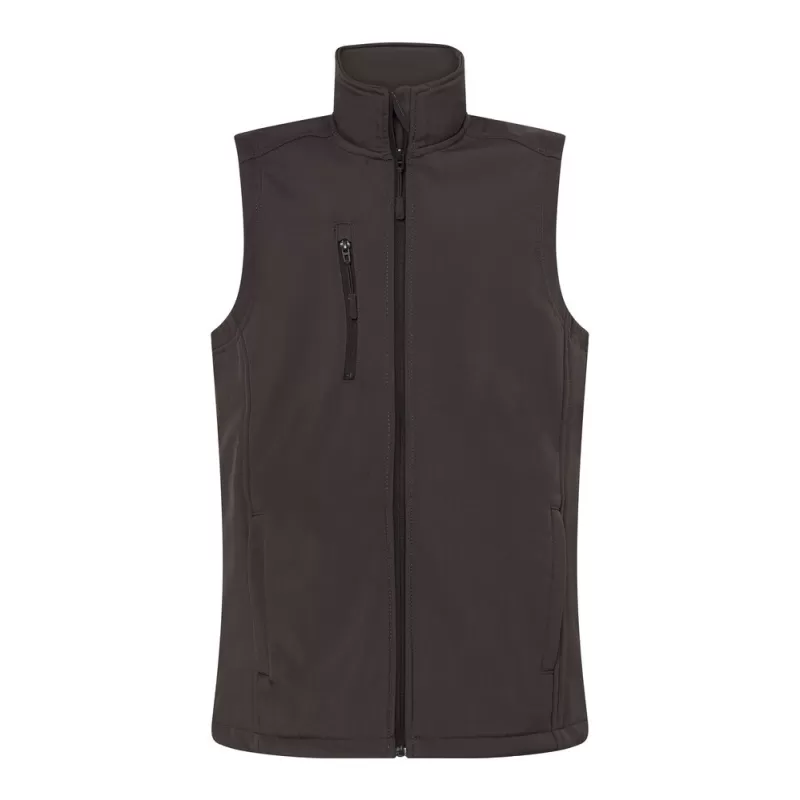 Bodywarmer softshell 3 couches, 3 poches zippées, doublure polaire, 300 g/m²