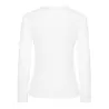 Tee-shirt femme manches longues en coton pré-rétréci, coupe droite, 170 g/m²