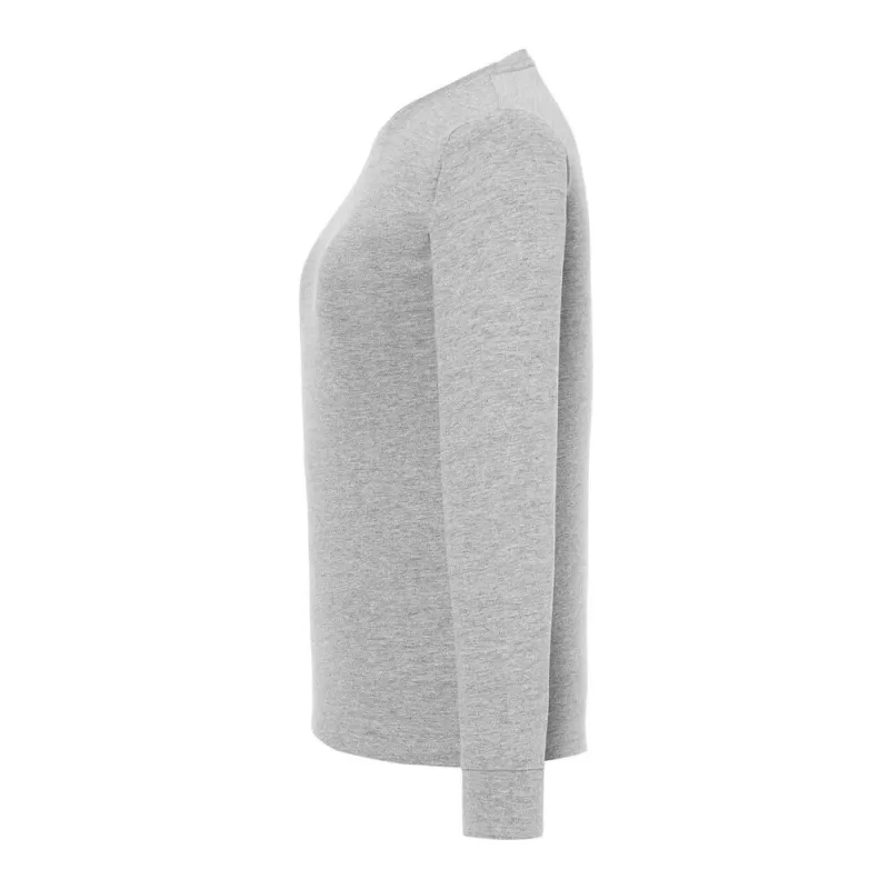 Tee-shirt femme manches longues en coton pré-rétréci, coupe droite, 170 g/m²