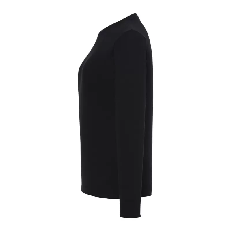 Tee-shirt femme manches longues en coton pré-rétréci, coupe droite, 170 g/m²