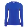 Tee-shirt femme manches longues en coton pré-rétréci, coupe droite, 170 g/m²
