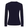 Tee-shirt femme manches longues en coton pré-rétréci, coupe droite, 170 g/m²
