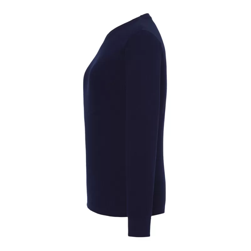 Tee-shirt femme manches longues en coton pré-rétréci, coupe droite, 170 g/m²