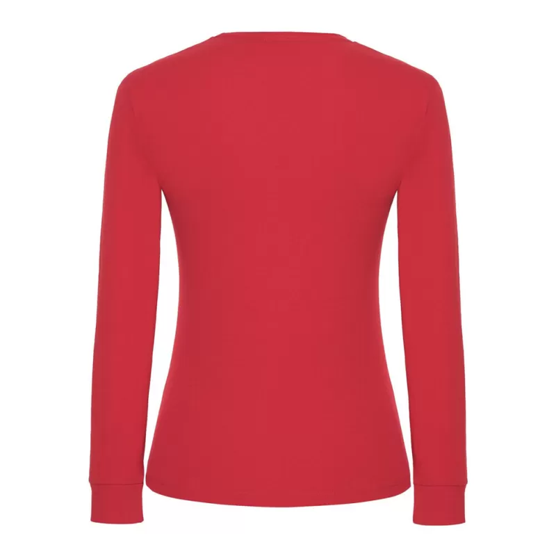 Tee-shirt femme manches longues en coton pré-rétréci, coupe droite, 170 g/m²