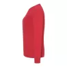 Tee-shirt femme manches longues en coton pré-rétréci, coupe droite, 170 g/m²