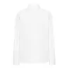 Chemise popeline femme manches longues, coupe ajustée, 100 g/m²