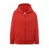 Sweat enfant capuche zippé, fermeture grand zip, poche kangourou, 290 g/m²