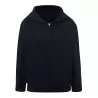 Sweat enfant capuche zippé, fermeture grand zip, poche kangourou, 290 g/m²