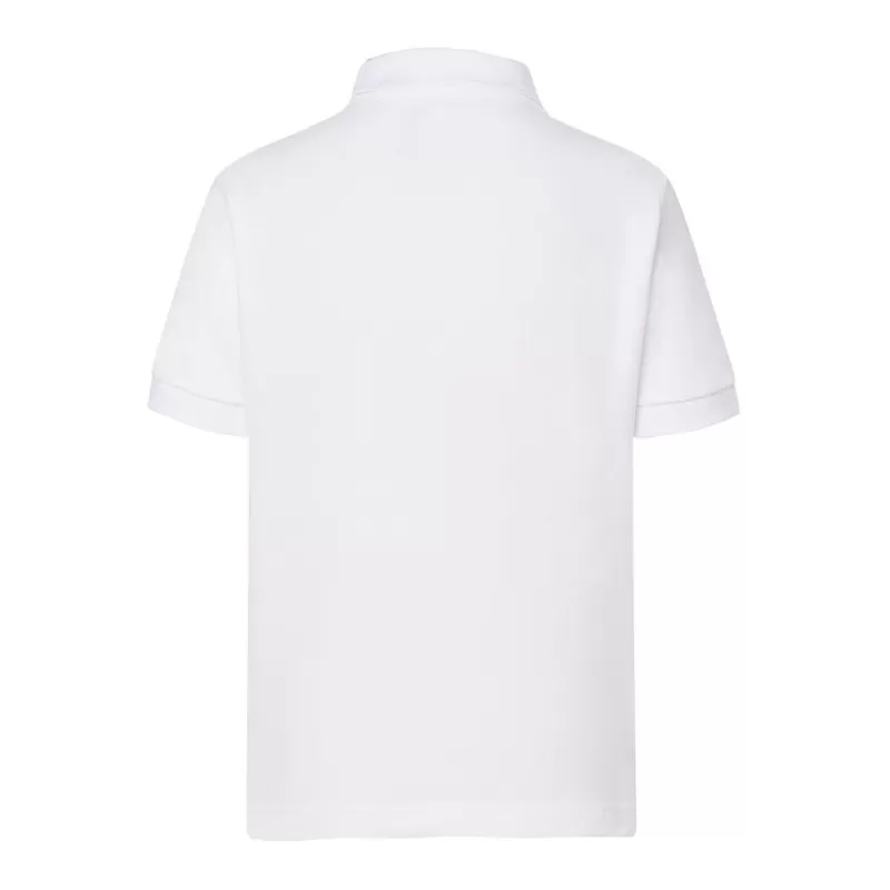 Polo enfant contrasté en coton piqué, col et manches en bords côte, 210 g/m²