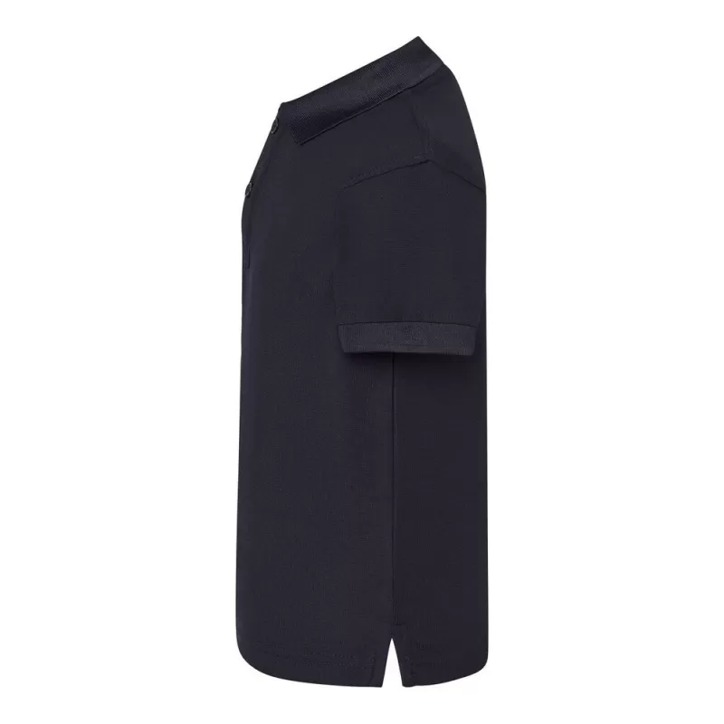 Polo de sport enfant maille piquée, boutons ton sur ton, en polyester, 155 g/m²