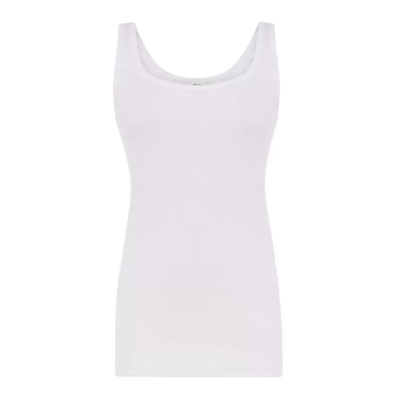 Débardeur femme coupe ajustée en coton cardé, 160 g/m²