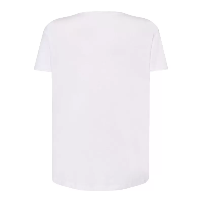 T-shirt style urbain en coton doux, col et manches bruts sans finition, 120 g/m²