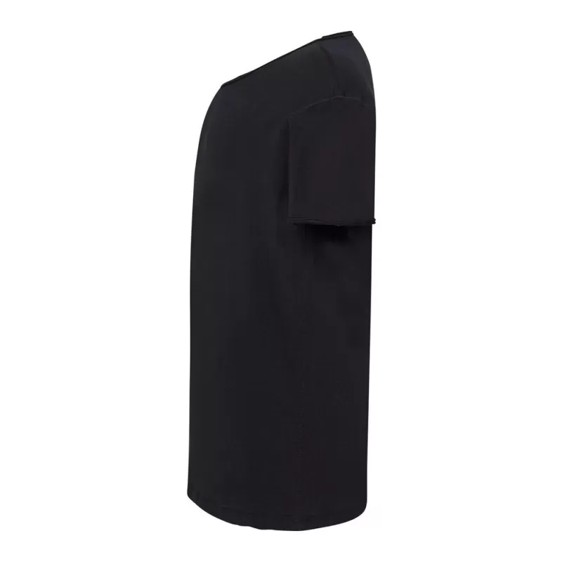 T-shirt style urbain en coton doux, col et manches bruts sans finition, 120 g/m²