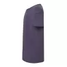 T-shirt style urbain en coton doux, col et manches bruts sans finition, 120 g/m²