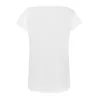 Tee-shirt femme style urbain col V, manches roulées, 120 g/m²