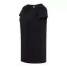 Tee-shirt femme style urbain col V, manches roulées, 120 g/m²