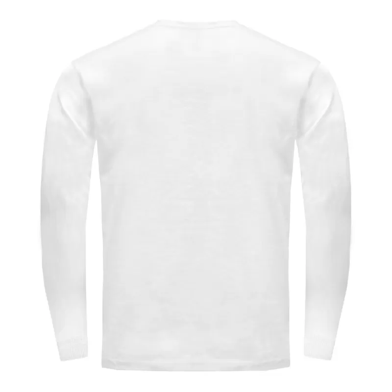 Tee-shirt manches longues en coton pré-rétréci, coupe droite, 170 g/m²