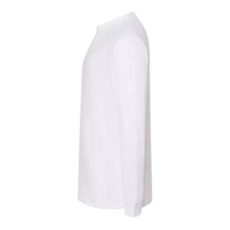 Tee-shirt manches longues en coton pré-rétréci, coupe droite, 170 g/m²