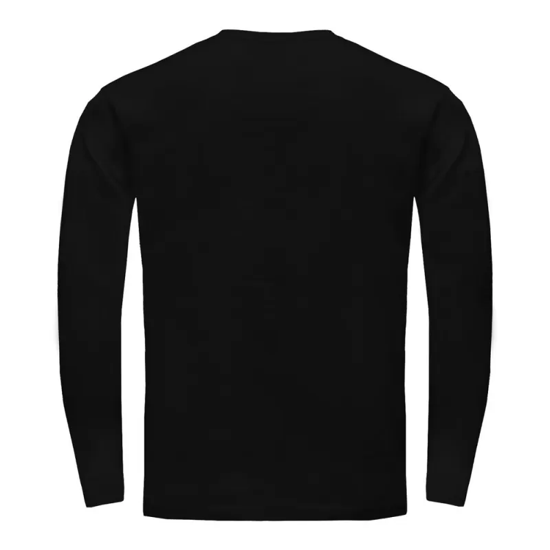 Tee-shirt manches longues en coton pré-rétréci, coupe droite, 170 g/m²