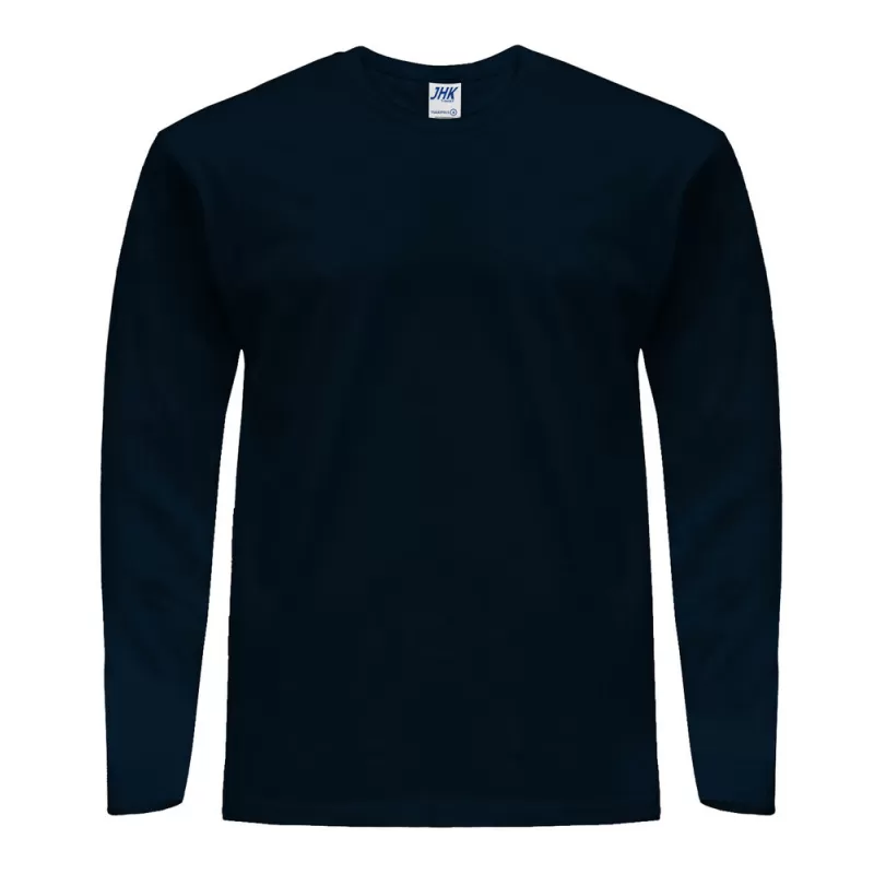 Tee-shirt manches longues en coton pré-rétréci, coupe droite, 170 g/m²